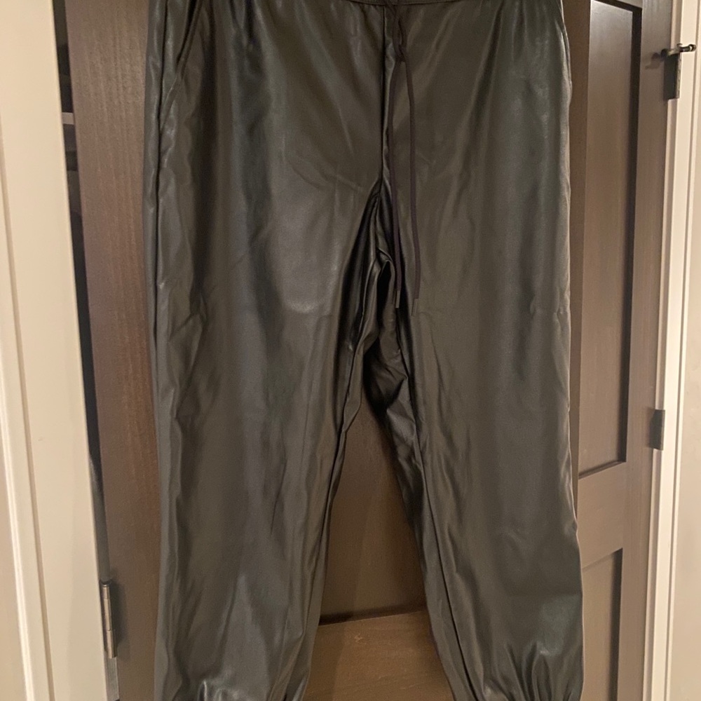 A New Day Faux Leather Joggers